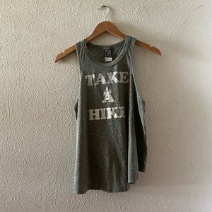 “Take a Hike” Heathered Tank Top
